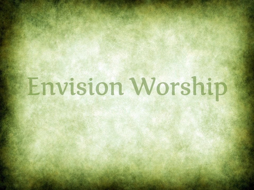 Liturgical green worship slide