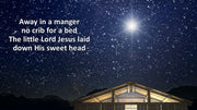  Christmas Away In The Manger PowerPoint, Christmas Away In The Manger slide backgrounds