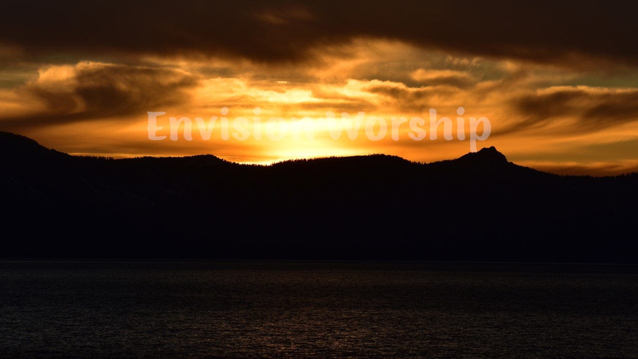 Sunset Christian Background PowerPoint Presentation Slides for Worship