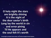 Star of Bethlehem PowerPoint and Christmas Eve church slide