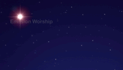 Star of Bethlehem church slide for Christmas Eve