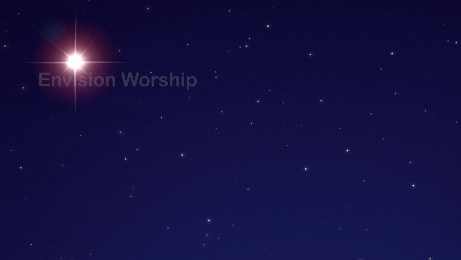 Star of Bethlehem church slide for Christmas Eve