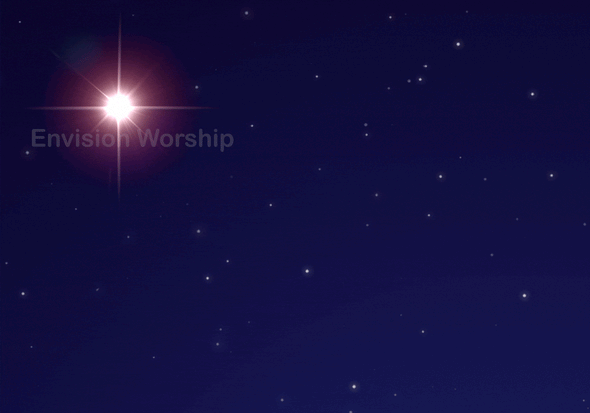 Christmas church PowerPoint with Star of Bethlehem - O Holy Night!