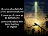 O Come All Ye Faithful, Shepherds, Holy Family, Christmas Nativity PowerPoint