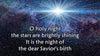 O Holy Night church PowerPoint template with Star of Bethlehem.