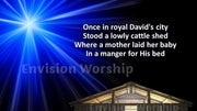 Once In Royal David’s City Hymn Lyrics PowerPoint
