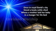 Once In Royal David’s City Hymn Lyrics PowerPoint