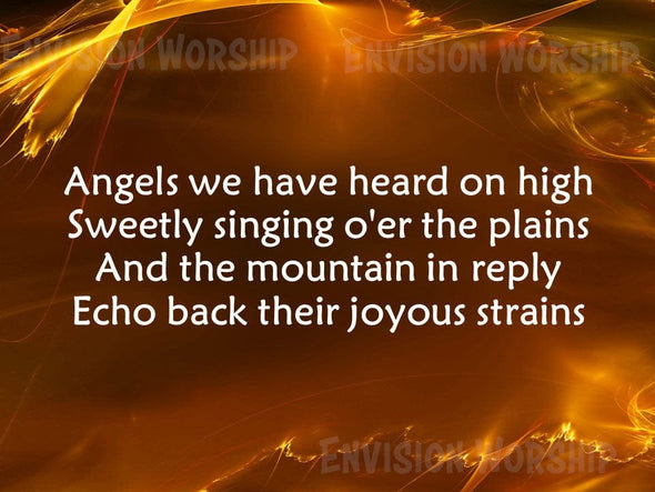 Angels We Have Heard On High Worship Slide