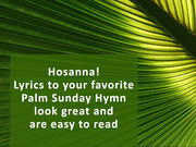 Palm Sunday church slides