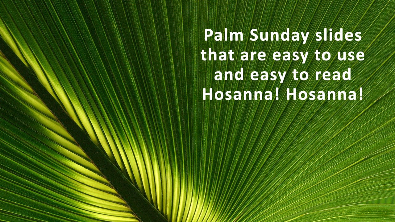 Palm Sunday church PowerPoint