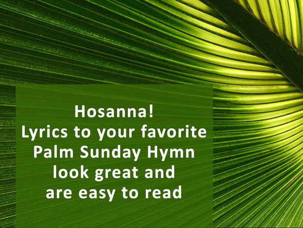 Palm Sunday worship Slides, Hosanna worship slide