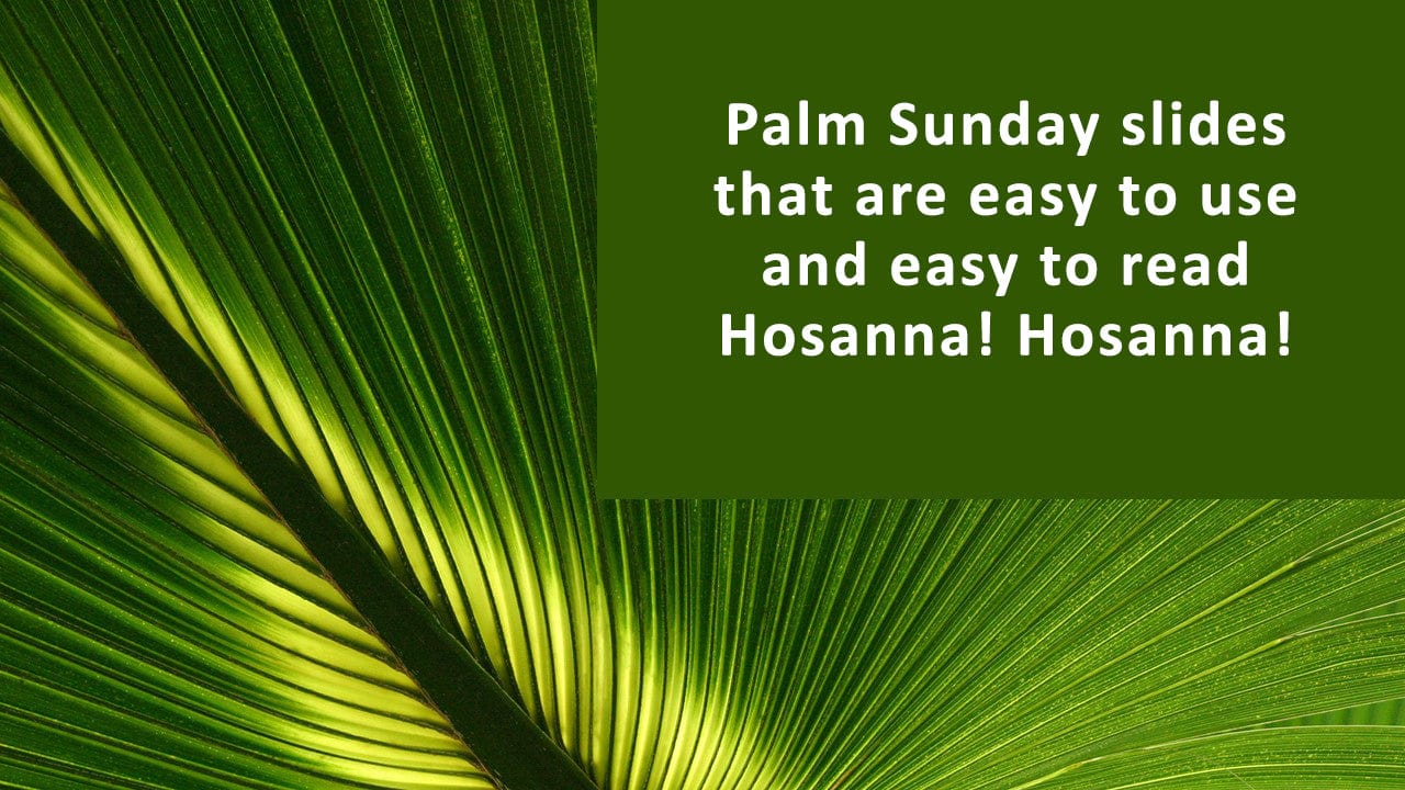 Palm Sunday church slides