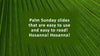 Palm Frond Christian Background www.EnvisionWorship.com