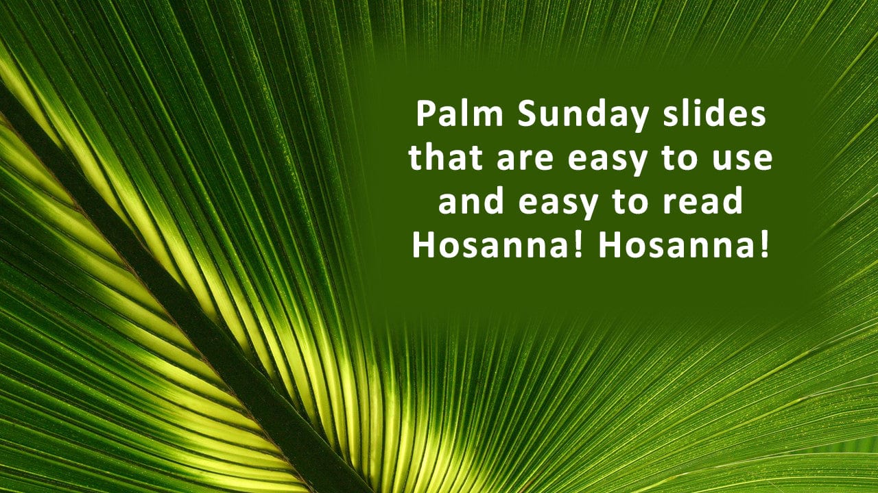 Palm Sunday church slides