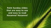 Palm Sunday worship slides