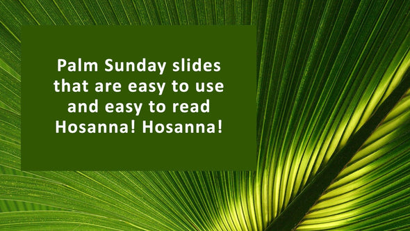 Palm Sunday worship slides