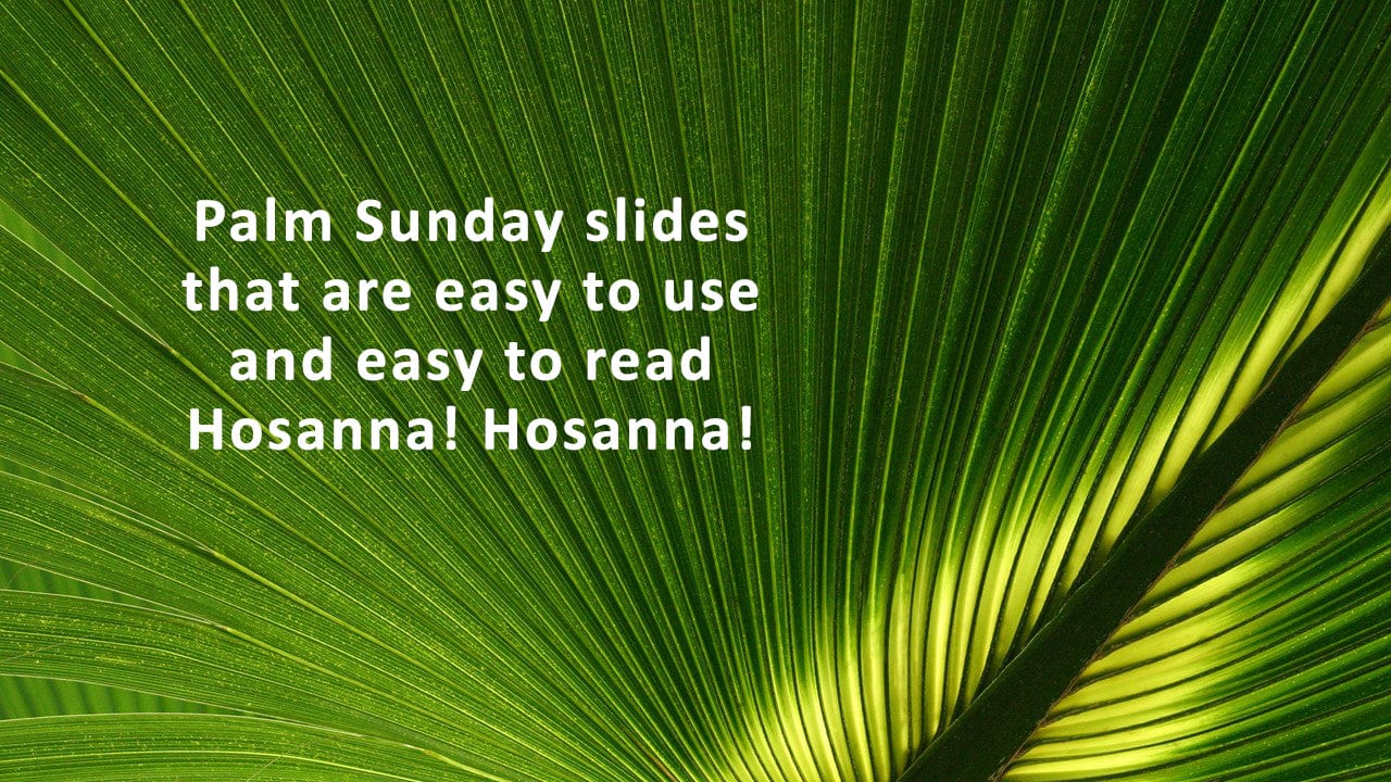 Palm Sunday church slides