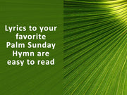 Palm Sunday Christian background