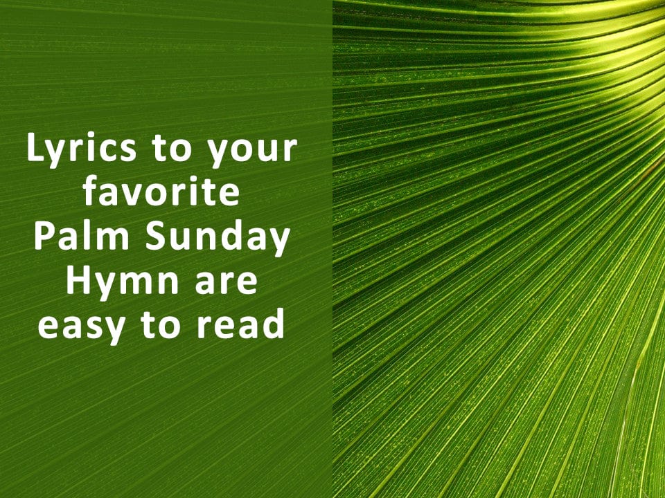 Palm Sunday Christian background