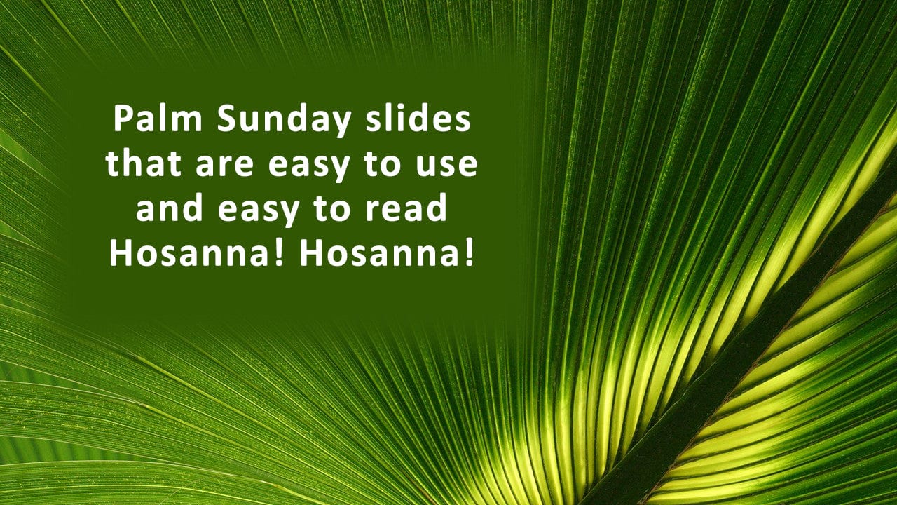 Palm Sunday PowerPoint