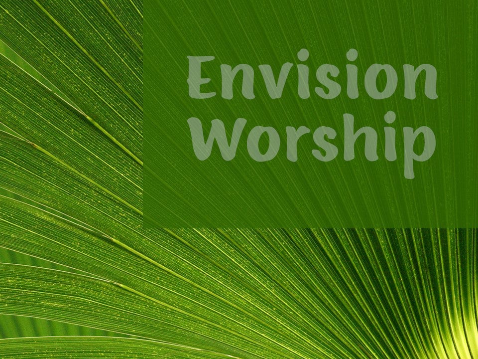 Palm Frond Christian Background www.EnvisionWorship.com