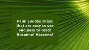 Palm frond worship slides