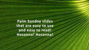 Palm frond Christian background