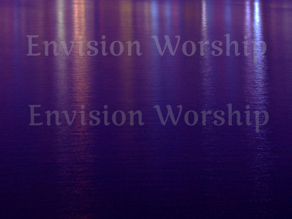Water reflection church PowerPoint Presentation slide for worship