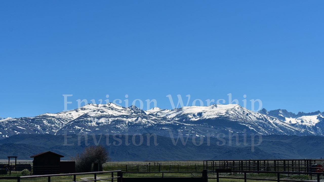 Snowy Mountain Ranch worship PowerPoint presentation slides for church service