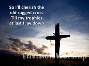 The Old Rugged Cross slides with lyrics