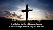 The Old Rugged Cross Christian background