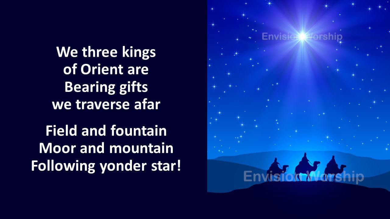 Epiphany church PowerPoint template with Three Kings