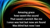 Amazing Grace Worship PowerPoint slides with lyrics included