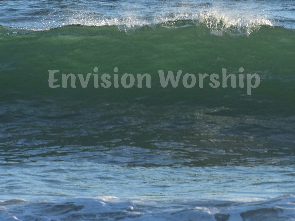 Ocean wave christian background