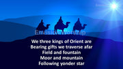 Three Kings worship PowerPoint slides - gorgeous!
