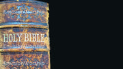 Bible Christian background with cool old Bible