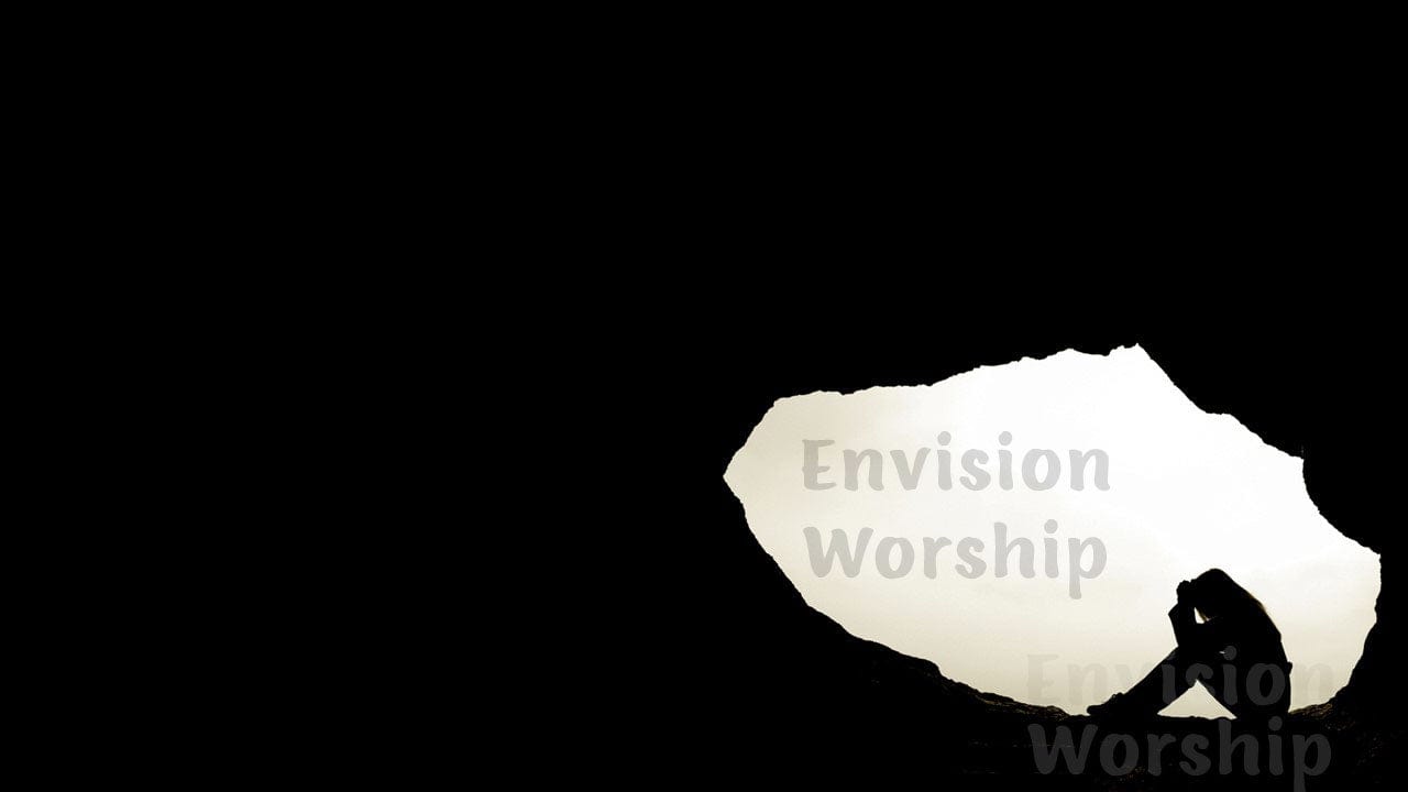 Praying Church PowerPoint Template slides for worship